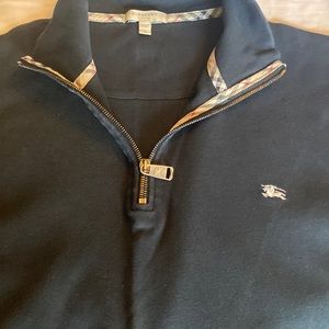 Burberry half zip sweater
